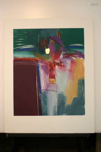 ANN DEGARA, Title: Untitled abstract, Monoprint on