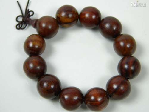 CHINESE BUDDAH  Huanghuali PRAYER BEADS BRACELET