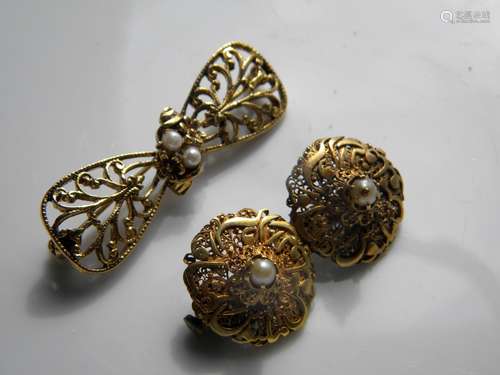 Two Antique Brooch Pins