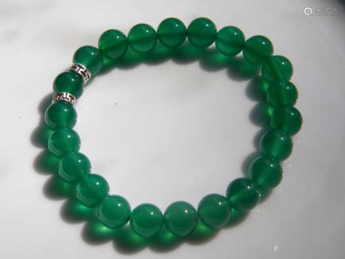 Natural Green Beads Bracelet