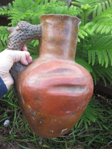 Pre-Columbian zoomorphic ceramic jar, Colima, Mexico 100 BC