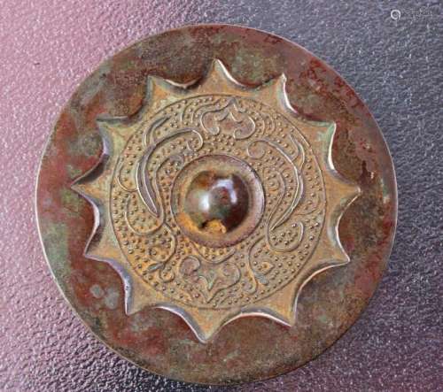 W Han, 206BC-9AD, Chinese bronze mirror 88mm