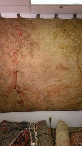 European Flemish Tapestry wool 17th century Belgian