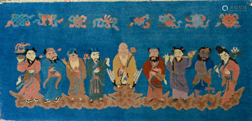 Chinese Rug of Banquet Scene