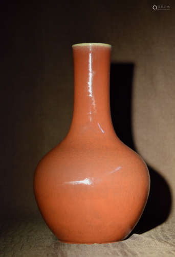 Chinese Oxblood Porcelain Tianchung Vase