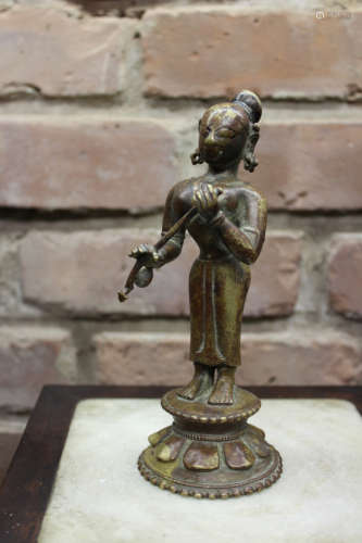 Indian Bronze Musician 17th cen