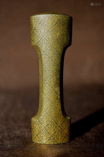 Persial Dagger Handle with Fancy Gold Inlay