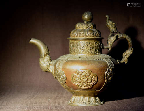 Tibet Copper Buddhist Ewer