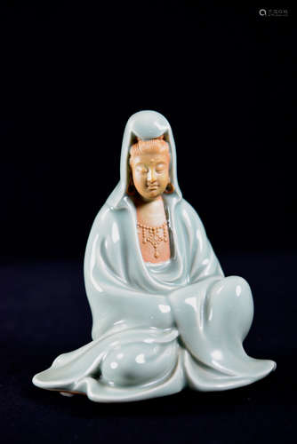 Japanese Celadon Porcelain kuanyin