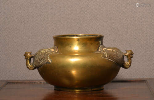 Chinese Bronze Censer with Pheonix Motif