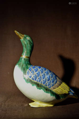 Japanese Kutani Porcelain Duck