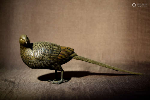 Japanese Mixed Metal Bird - Signed