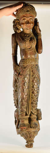 Indian Wood Dancer from Rajestan Region 17th cen