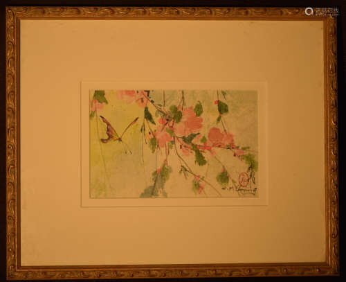 Chinese Water Color Signed - C. F. Chiang