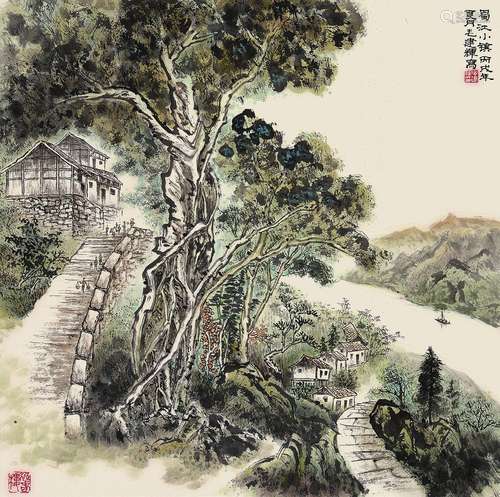 毛建辉 《蜀江小镇》