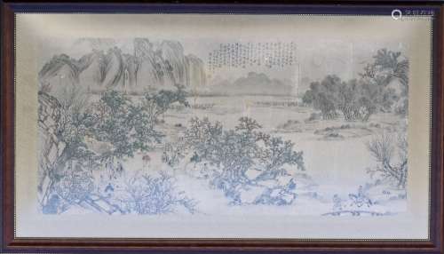 A QING STYLE PAINTING OF NIGHT BANQUET