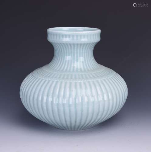 A DOUQING-GLAZED ZUN VASE