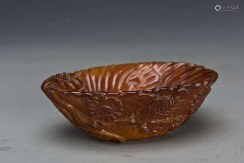 A CARVED BOWL