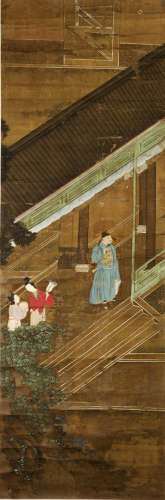 A CHINESE HANGING SCROLL PAINTING