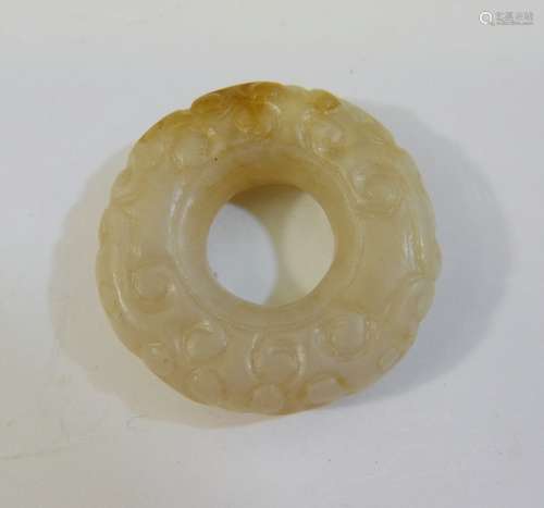 ANTIQUE CHINESE JADE  PENDANT - WARRING STATE PERIOD