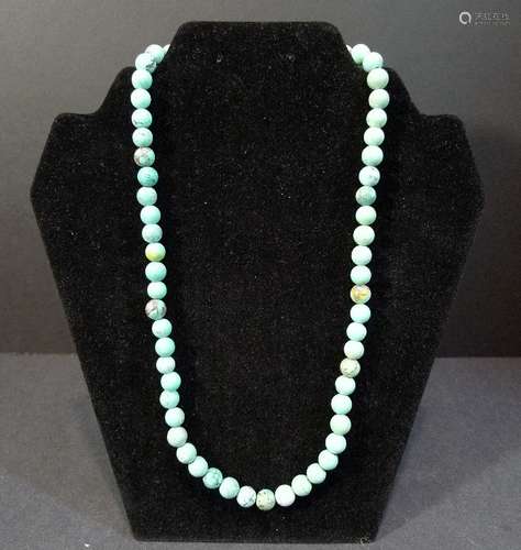 CHINESE TURQUOISE BEADS NECKLACE