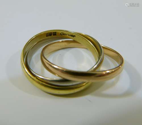 18K GOLD CARTIER TRINITY RING