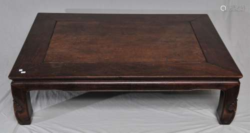 Kang table. China, Early 20th century. Rosewood. 49