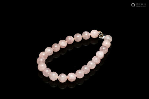 ROSE QUARTZ BEAD BRACELET