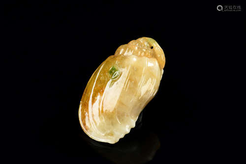 JADEITE CARVED 'CARP FISH' ORNAMENT