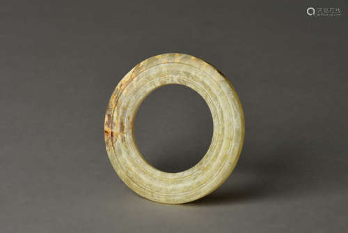 JADE CARVED DISC, HUAN