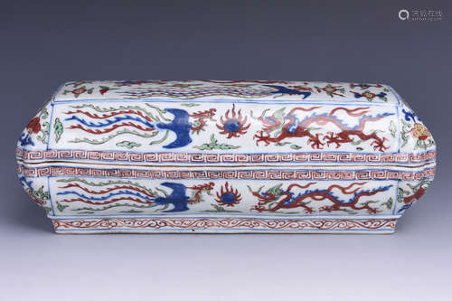 WUCAI 'DRAGON AND PHOENIX' COVERED BOX