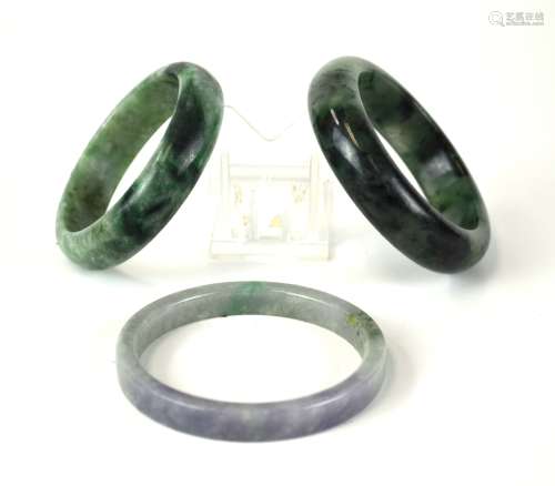 Three Chinese Jade Bangles