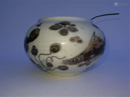 Chinese Glaze red Porcelain Water Pot