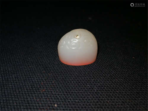 Old High Quality Chinese Hetian White Jade Seal