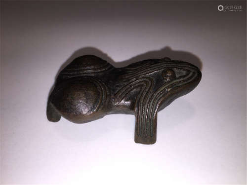 Qing Dynasty Chinese Bronze Paperweight