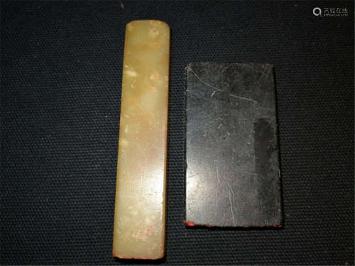 Two Old Chinese Shoushan Stone Seals