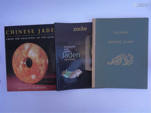 Three Chinese Antique Jade Books in English