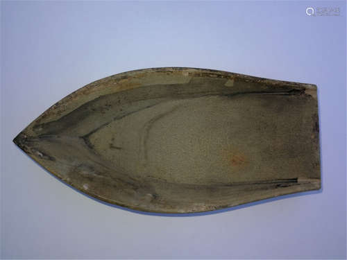 Rare Tang Dynasty Chinese Inkstone in  Lotus Shape