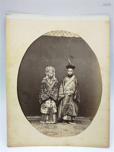 19th C. Chinese Wedding Photo Photographer William Saunders