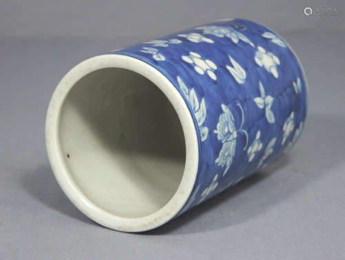 Chinese Blue and White Porcelain Pen Holder