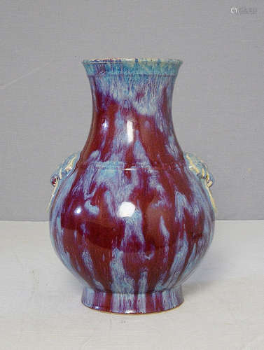 Chinese Flambe Porcelain Vase