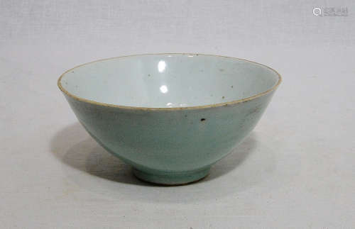 Chinese Celadon Porcelain Bowl With Mark