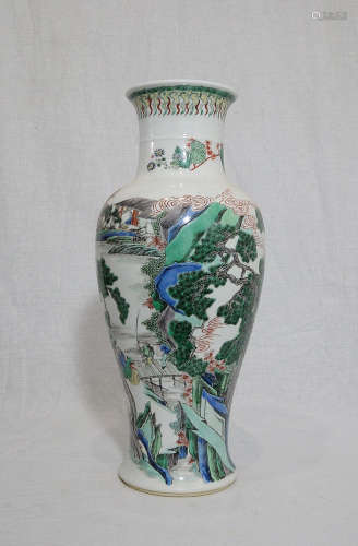 Chinese Wu-Cai Porcelain Vase