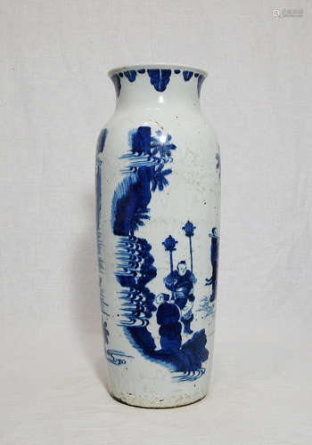 Chinese Blue and White Porcelain Beaker Vase