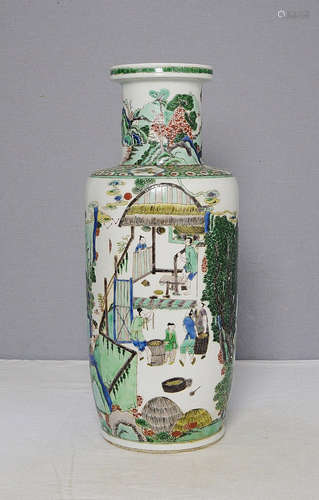 Chinese Wu-Cai Porcelain Vase