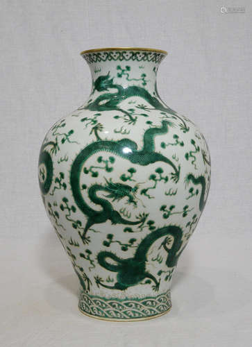 Chinese Famille Rose Porcelain Vase With Mark