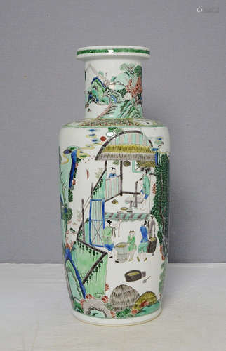 Chinese Wu-Cai Porcelain Vase