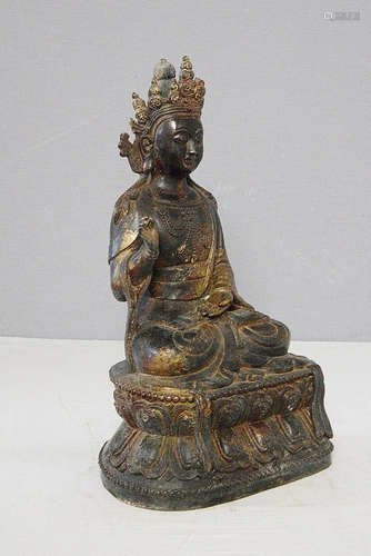 Chinese Antique Bronze Statue of Buddha