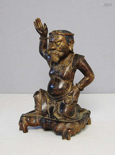 Chinese Antique Bronze Statue of Scholar