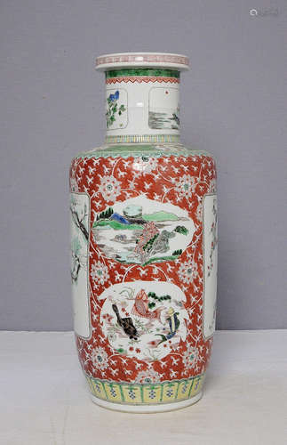 Chinese Wu-Cai Porcelain Vase